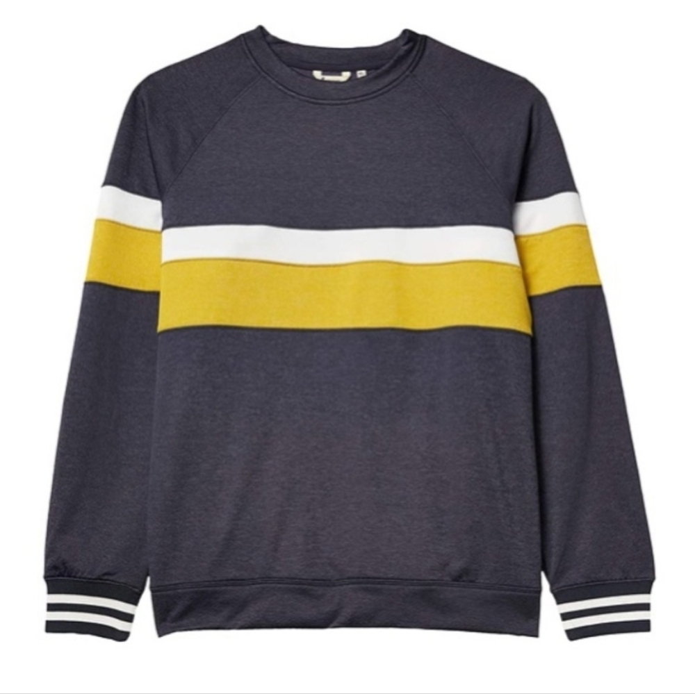 Cotopaxi Bandera Crew Fleece Sweatshirt Grey Yellow Men's XL